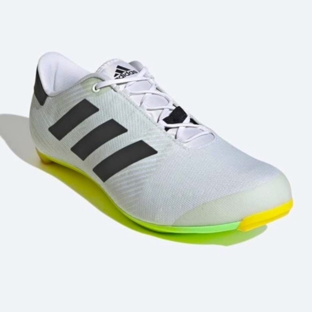 nwt Adidas The Road Shoe Cycling Cloud White Black Yellow Women 8.5 Men 7.5